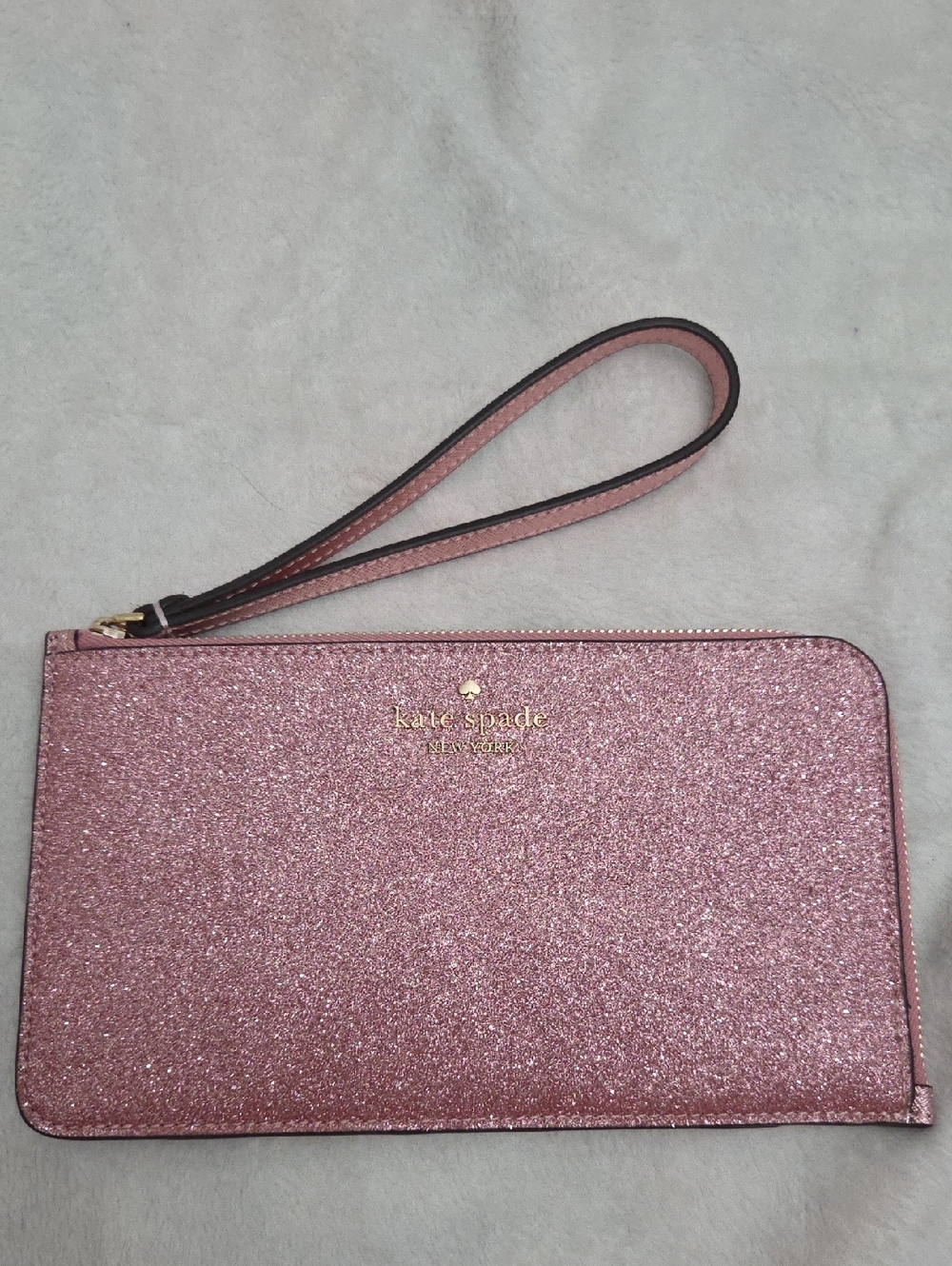 kate spade Pink Glitter Wristlet Clutch